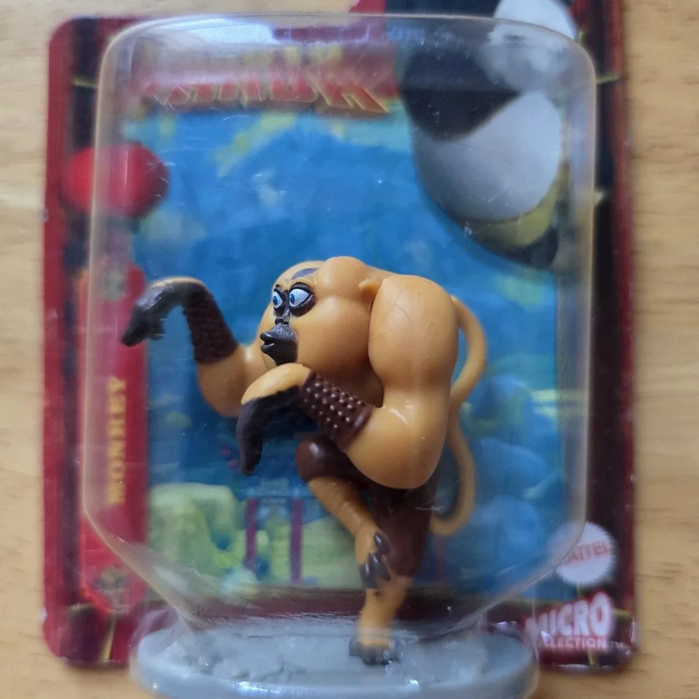 Kung Fu Panda Master Monkey Micro Figure Mattel Micro Collection New‎ Sealed